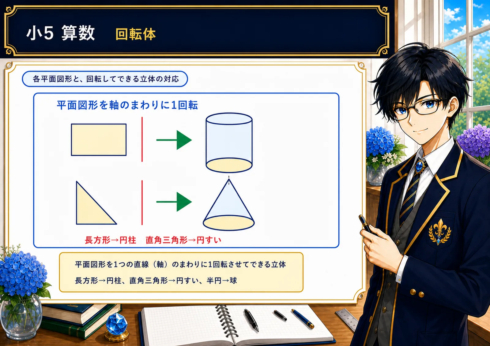 回転体の図解