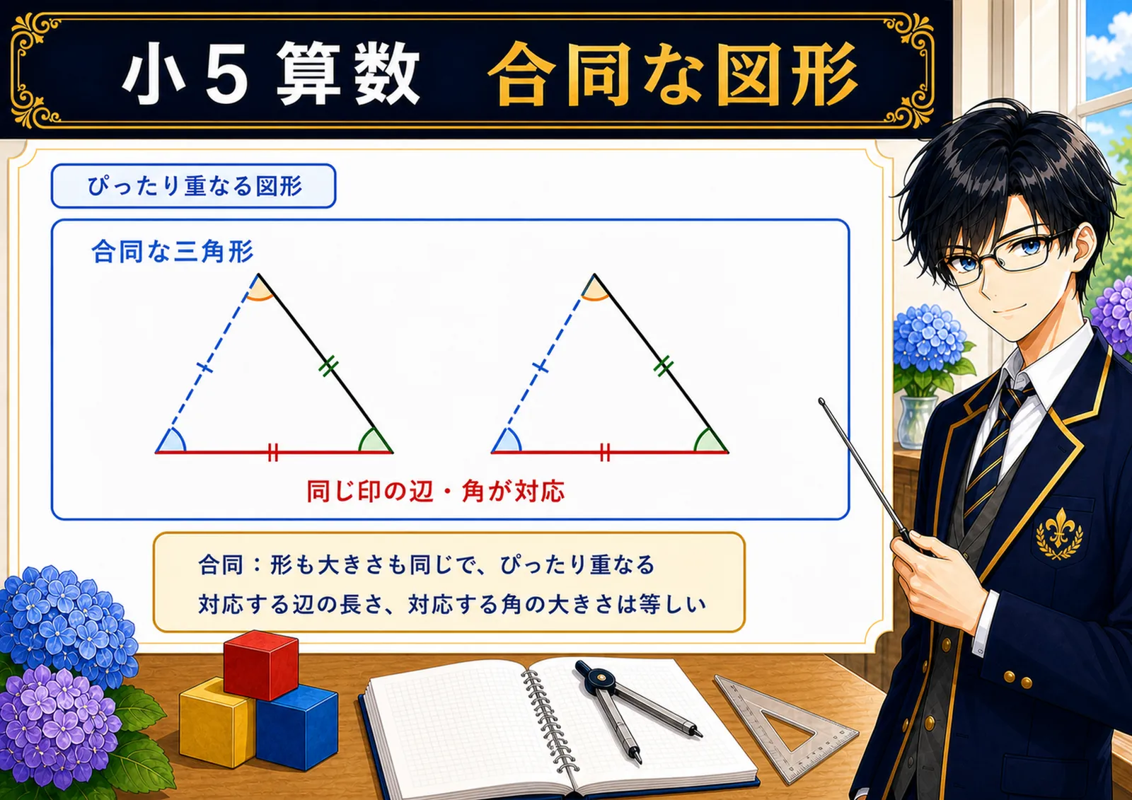 合同な図形の図解