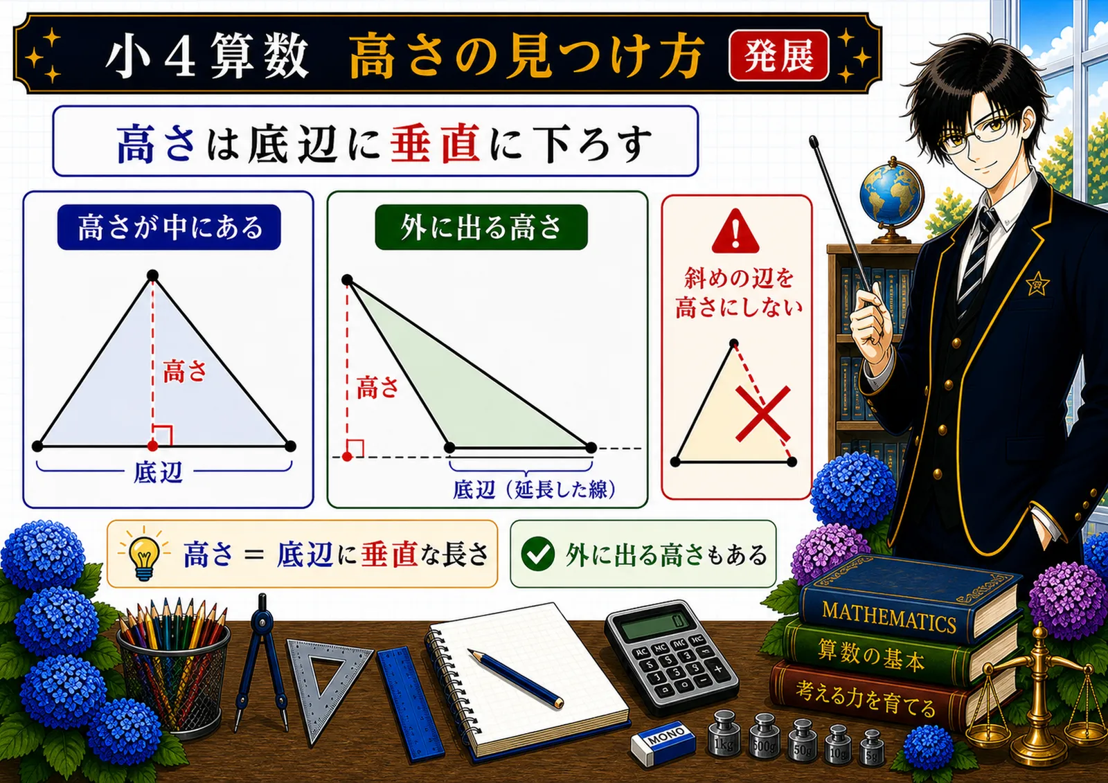 高さの見つけ方の図解