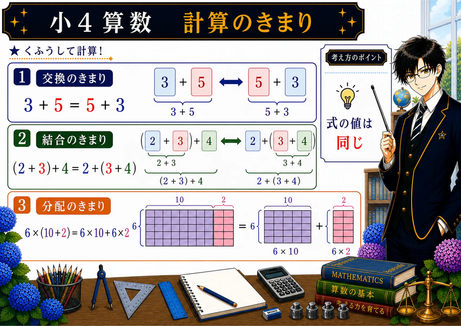 計算のきまりの図解