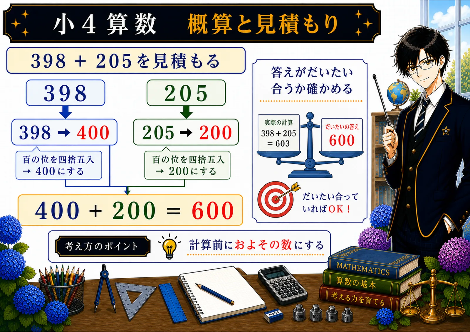 概算と見積もりの図解