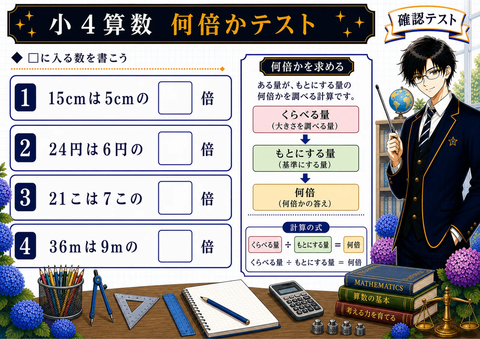 何倍かテスト