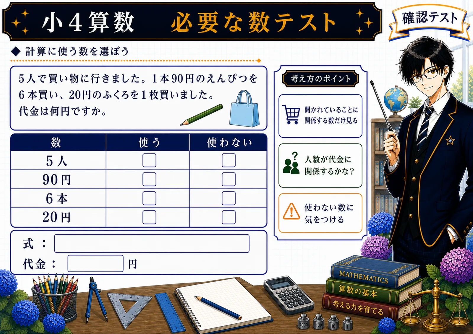 必要な数テスト
