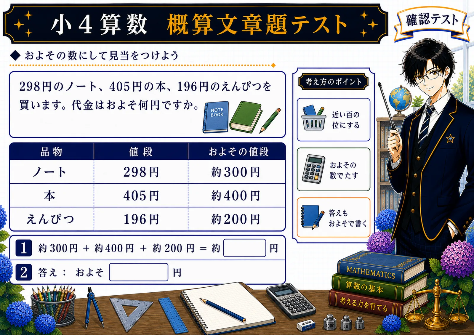 概算文章題テスト