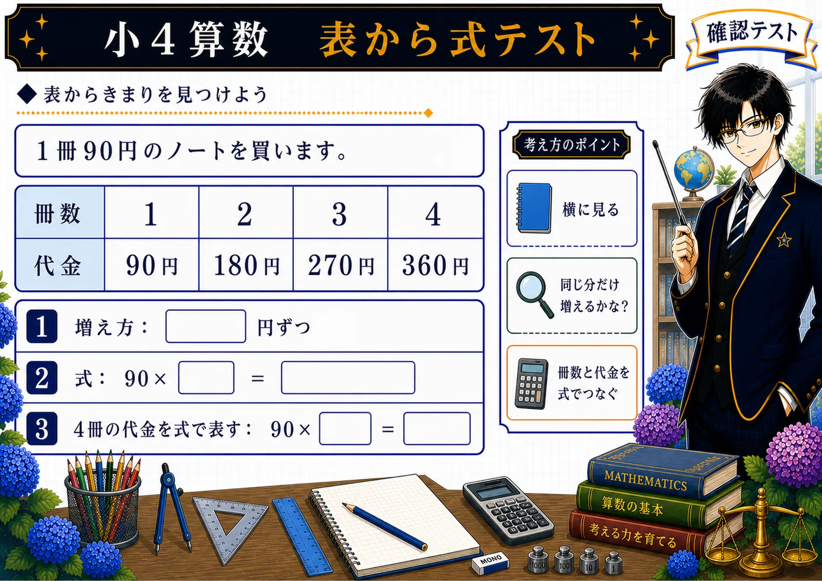 表から式テスト