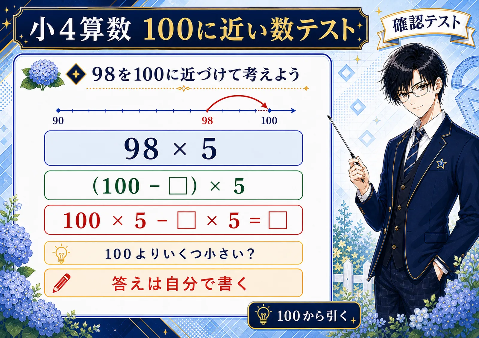 100に近い数テスト
