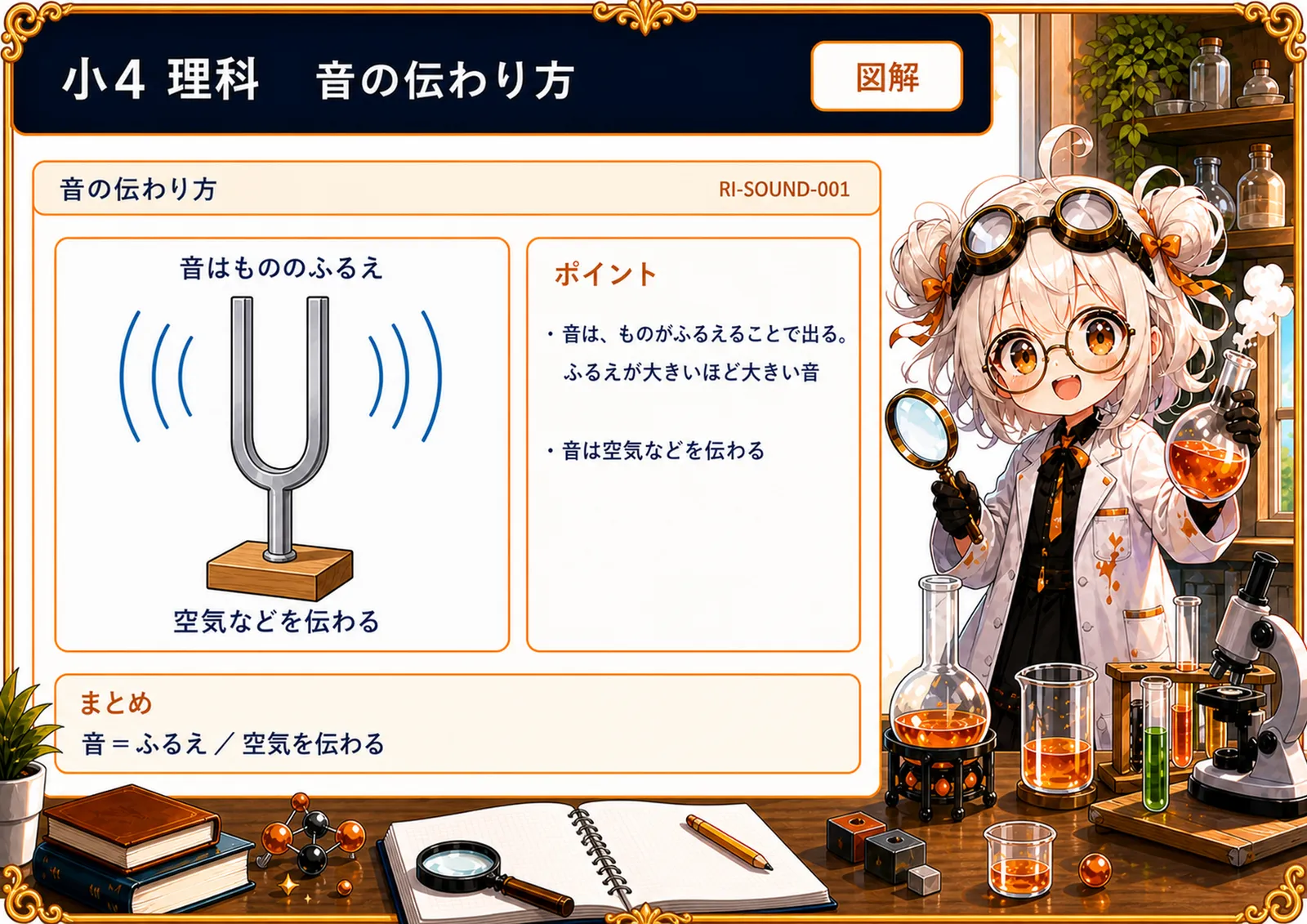 音の伝わり方の図解