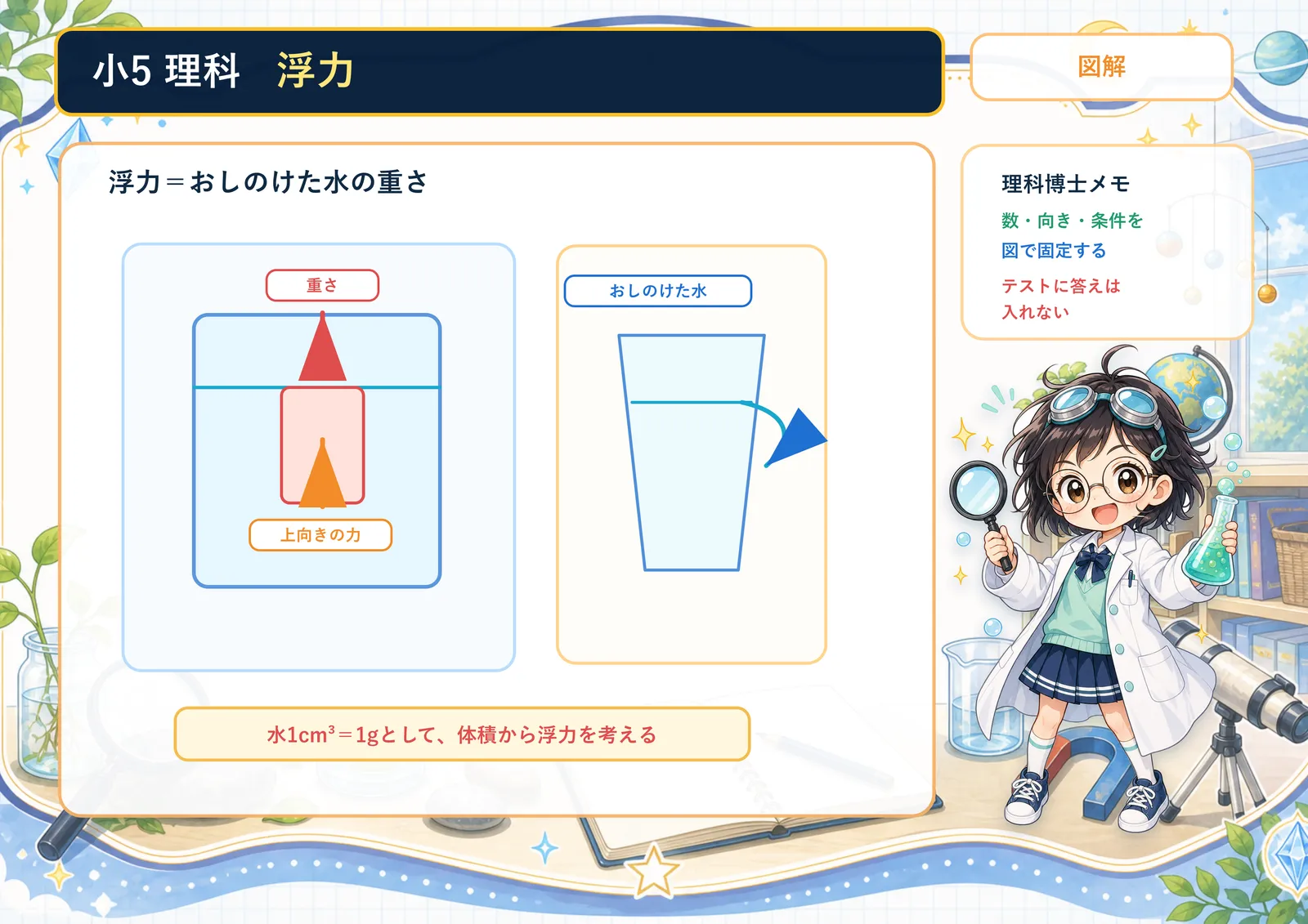 浮力の図解