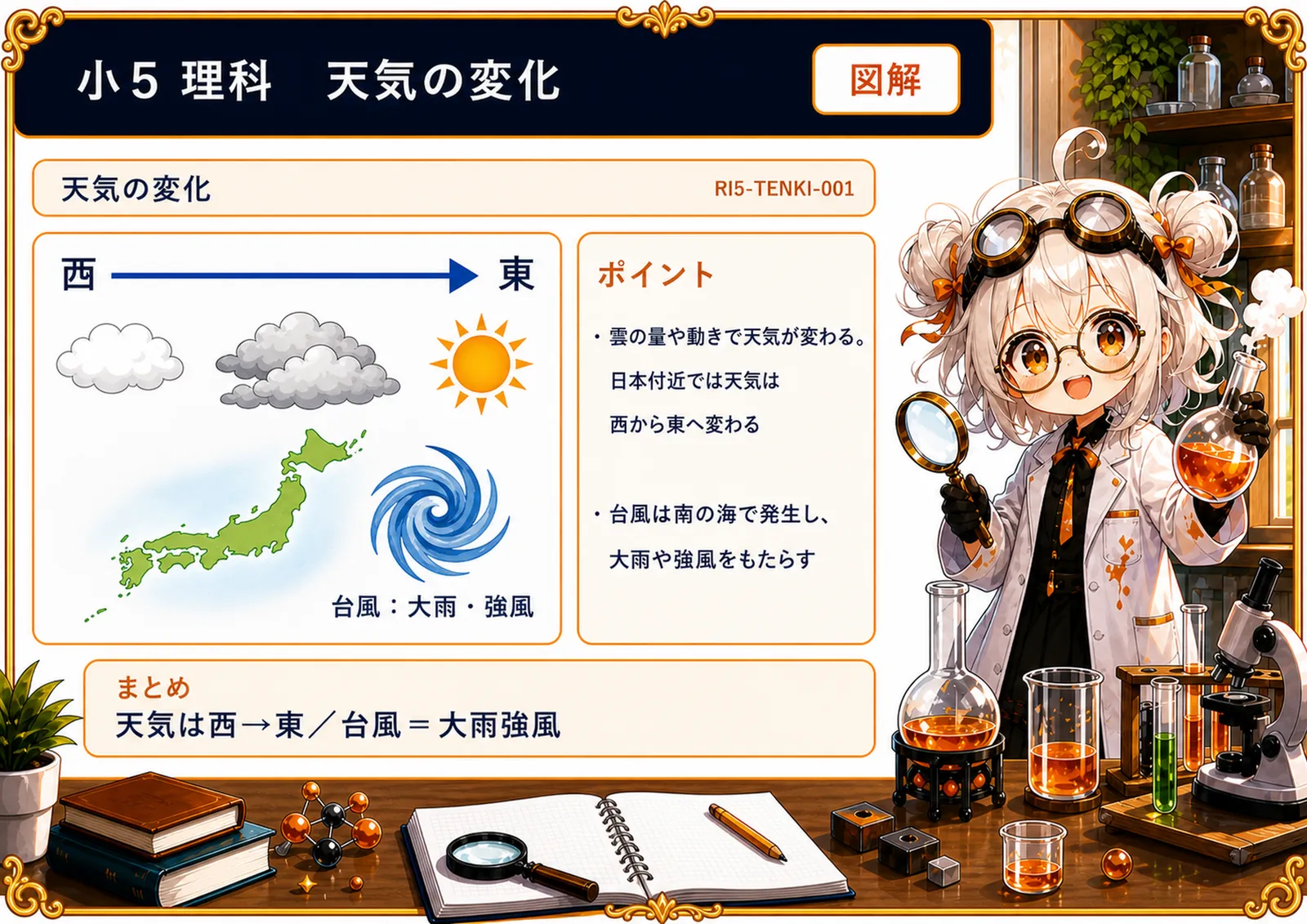 天気の変化の図解