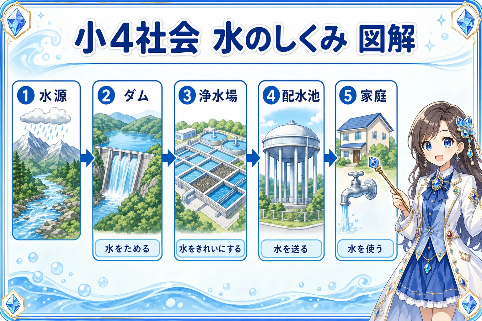 水のしくみの図解